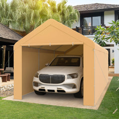 Morngardo Carport 10'x20' Heavy Duty Car Canopy Portable Garage with Removable Sidewalls & Doors for Truck Boat Car Port, Party, Storage